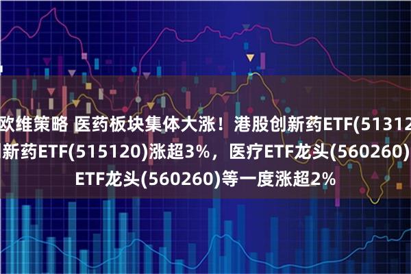 欧维策略 医药板块集体大涨！港股创新药ETF(513120)涨超4%，创新药ETF(515120)涨超3%，医疗ETF龙头(560260)等一度涨超2%