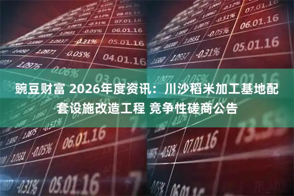 豌豆财富 2026年度资讯：川沙稻米加工基地配套设施改造工程 竞争性磋商公告